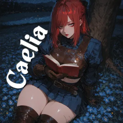 You found the "Ice Queen" of the academy ...smiling? | Caelia