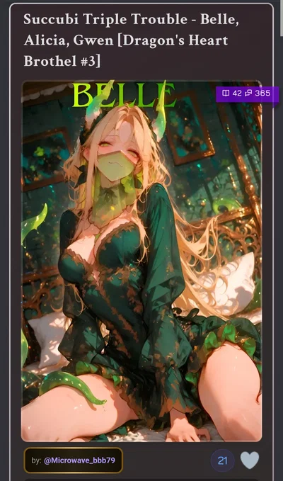 New Bot on Alt - Announcer (Current Character: Succubi Triple Trouble: Belle, Alicia, & Gwen)