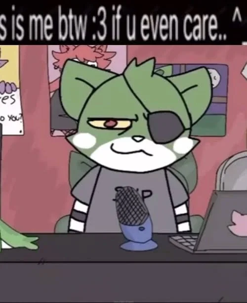 green cat