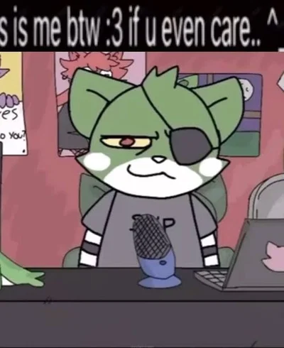 green cat