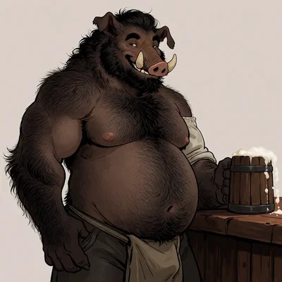 Gorm Blacktusk || Innkeeper