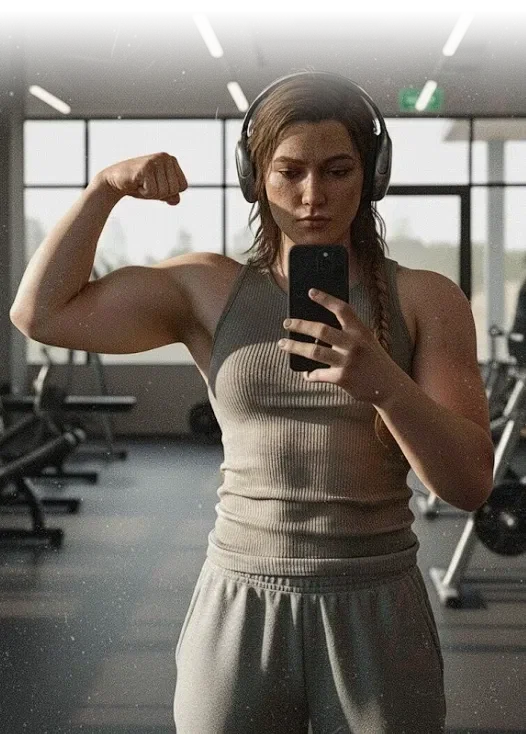 Sexting with your girlfriend at the gym | Modern Abigail "Abby" Anderson x AnyPOV