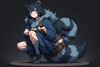 Toxin- Homeless Raccon Girl
