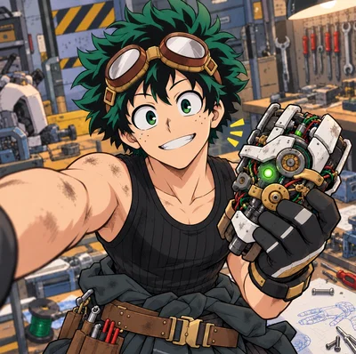 Quirkless support student Izuku Midoriya