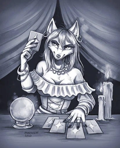 A VERY suspicious fortune teller