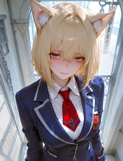 Smol catgirl being bullied at the magic academy