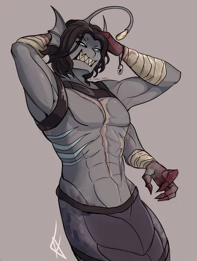 Sebastian Solace (Shirtless in the bed)