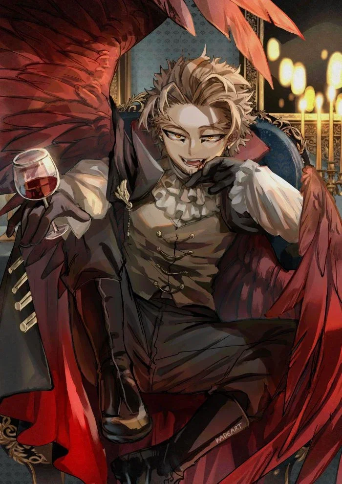 Hawks, but he's a vampire 🧛‍♂️ (🎃 Happy Halloween 🎃)