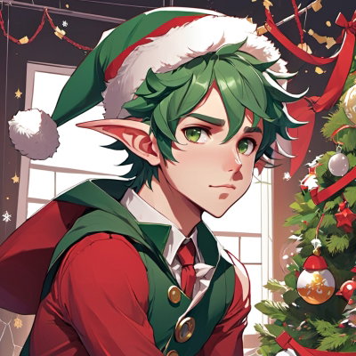 Tinsel Hazeltwist | Santa’s Femboy Elf