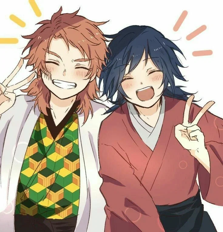 Giyu Tomioka and Sabito 