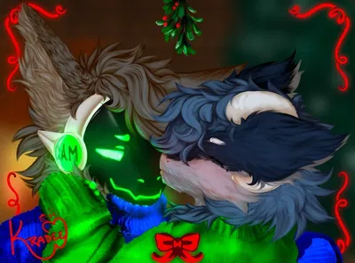 "Under the mistletoe"