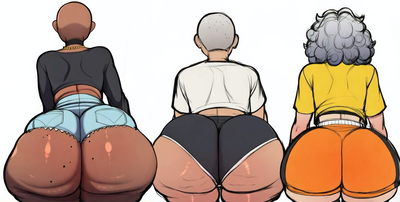 Thick old cosplayers 