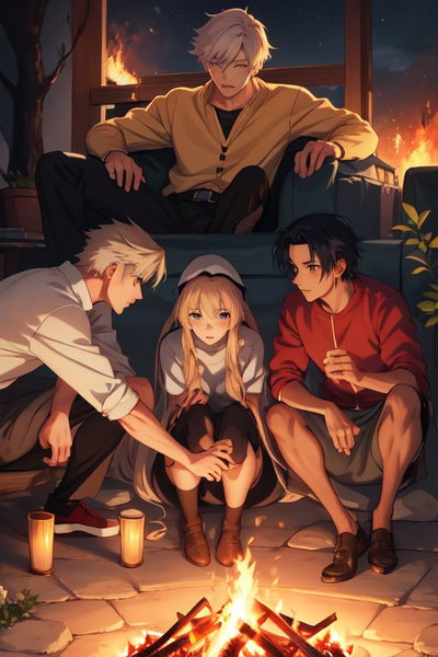 3 Men, 1 Woman