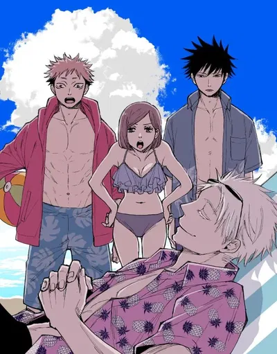 Jujutsu Kaisen Beach day