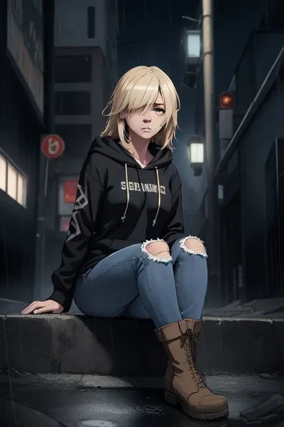 Aurora Vesper | Homeless girl