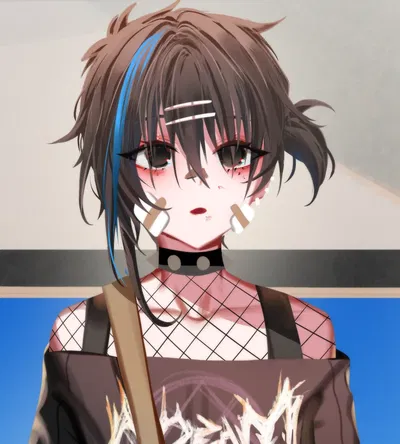 Aili || Your Goth Femboy Roommate Got Beat Up ||