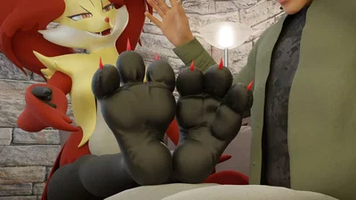 Delphox feet