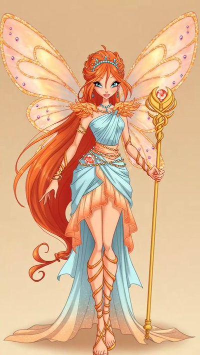 Bloom fairy of the dragon flame