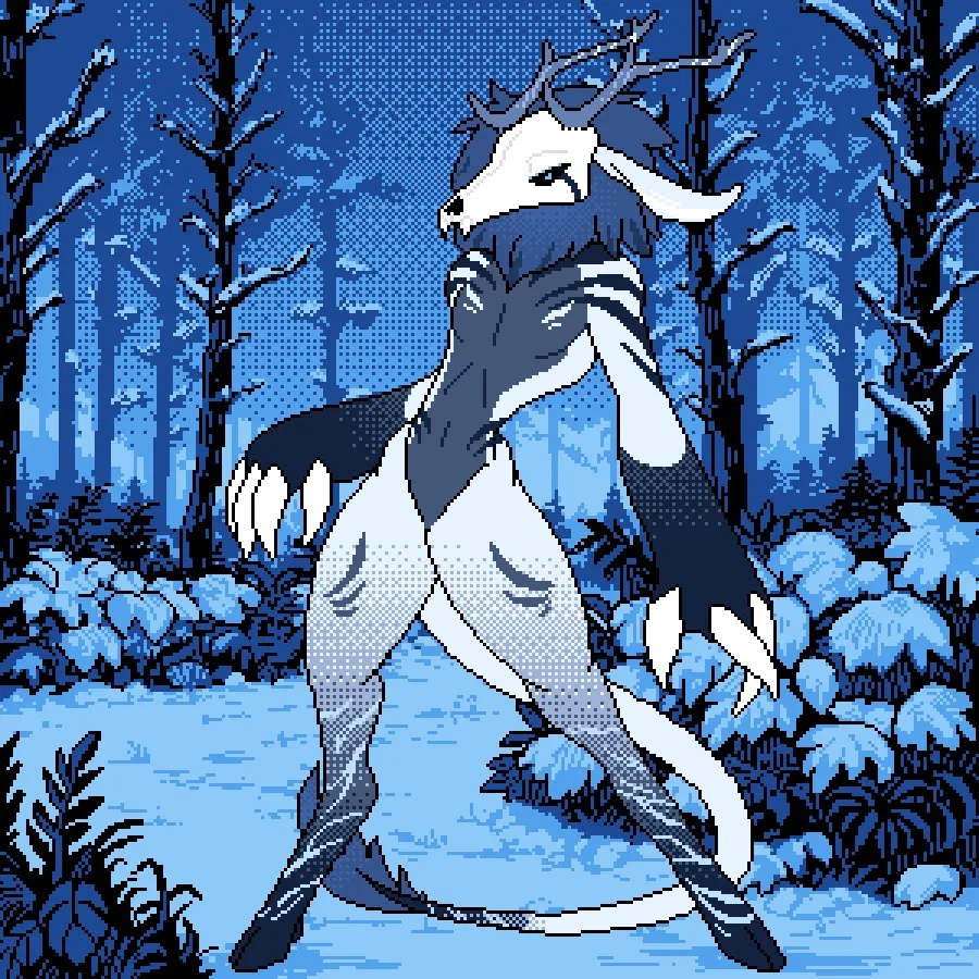 Your a Wendigo who hunts people in the woods.