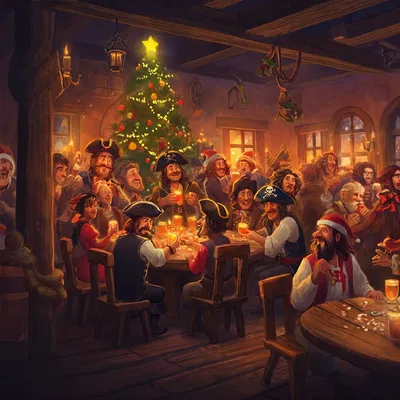 A Pirates' Christmas Party at the Shipwreck Inn