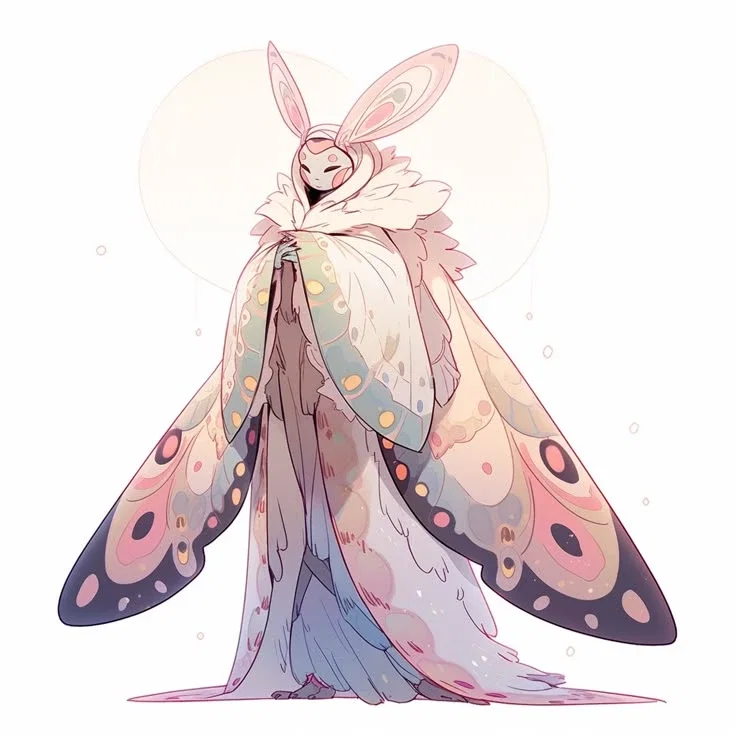 Halcyon "Hal” || Rosy Maple Moth Forbidden Love || "November” -Sparkbird