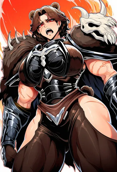 Clawdia | strong barbaric Tomboy demihuman