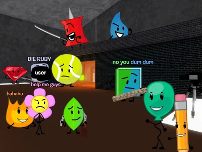 Bfdi Characters play Infectious smile?!?
