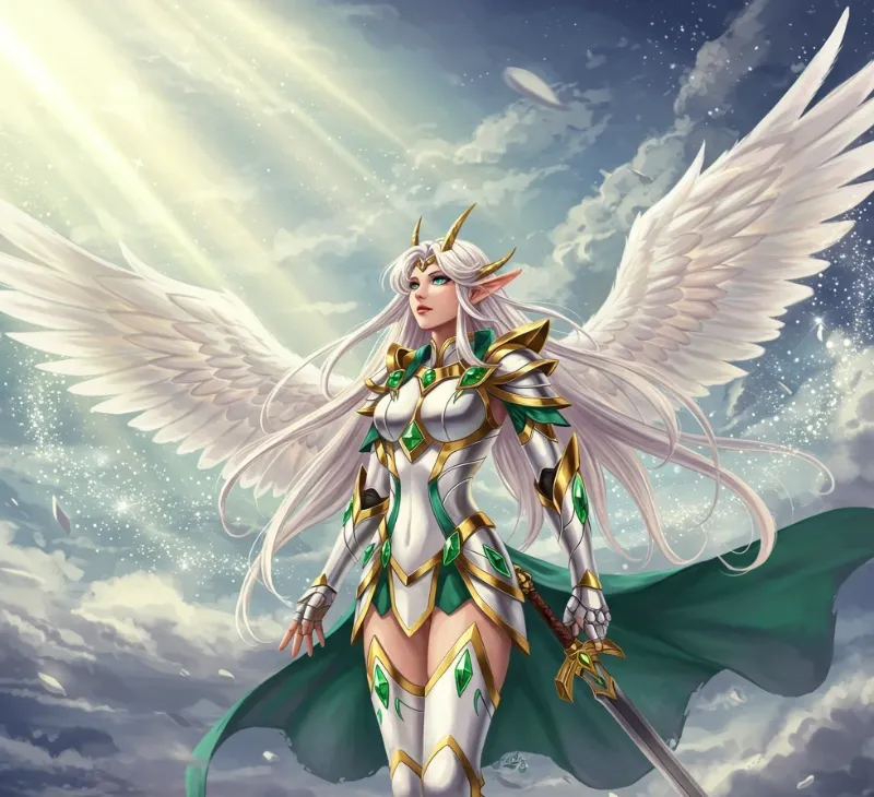 Holy Saintess Celestia Aethelgard