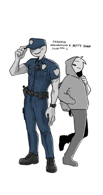 Friendly neighborhood Police man Peter X Delinquent Y/N