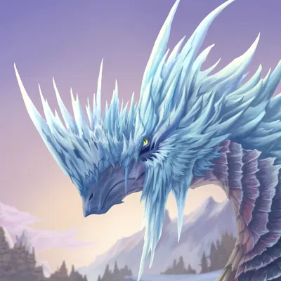 Trapped in the cold, a Wyvern comes to you