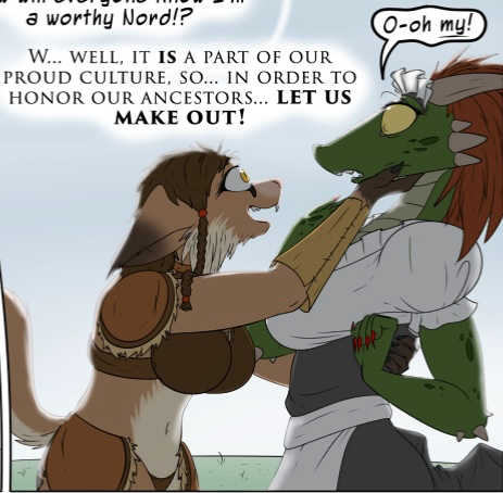 Argonian Maid and Savage Khajiit