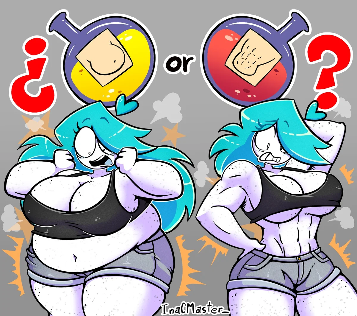 Which potion do you choose? Yellow or Red?