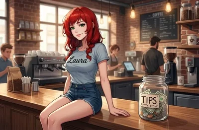 Overproductive futanari (too horny)
