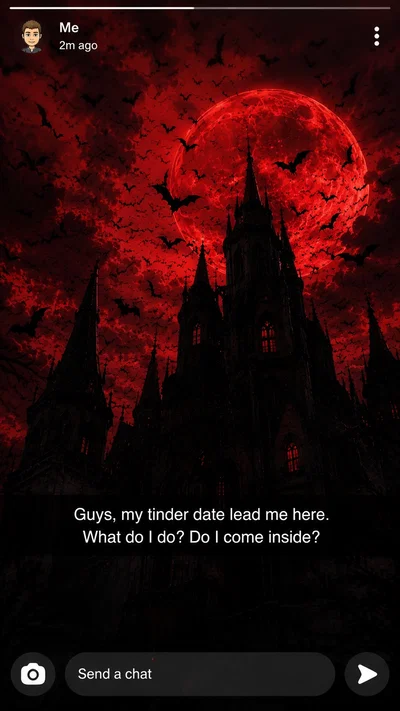 Guys, my tinder date lead me here. What do I do? Do I come inside?