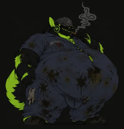〖☢︎Phil T.H-Y☢︎〗your slobby Protogen coworker