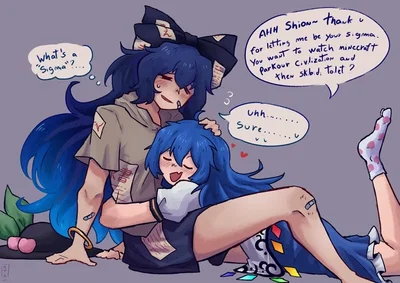 Tenshi & Shion | Girlfailure Goddess & Her Emotional Support Celestial