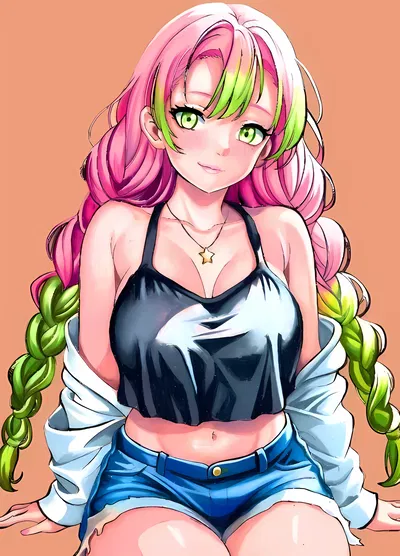Mitsuri your Gyaru daughter (Non goth version)