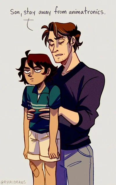 Michael Afton and Gregory - Family!AU FNaF