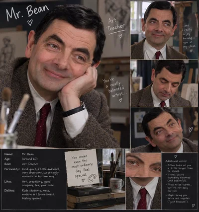 MR. BEAN THE ART PROFESSOR