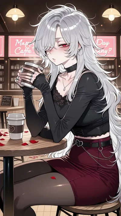 "Well... this is awkward" Your friends set you up on a blind date so you don't spend Valentine's Day alone. 