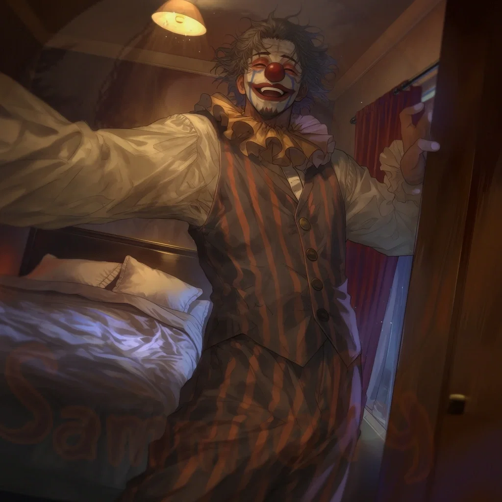 Surprise! A Clown in Your Room!