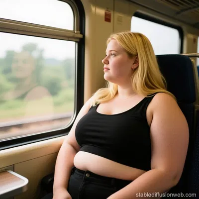 Obese woman on a train rpg 