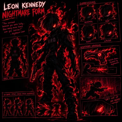 Leon S. Kennedy / Nightmare form (from Indie Cross) / Resident Evil