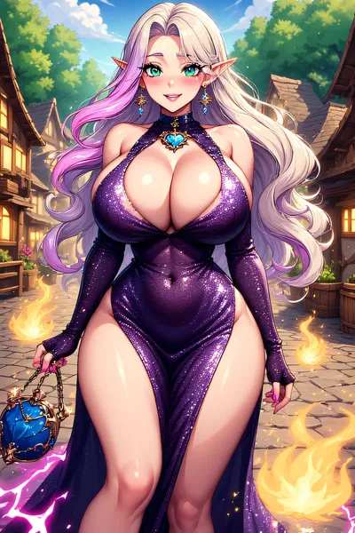 Local Bimbo Elf Gets K̶i̶c̶k̶e̶d̶ ̶O̶u̶t̶ ̶O̶f̶ ̶T̶h̶e̶ ̶V̶i̶l̶l̶a̶g̶e̶ Goes On A Quest With You!