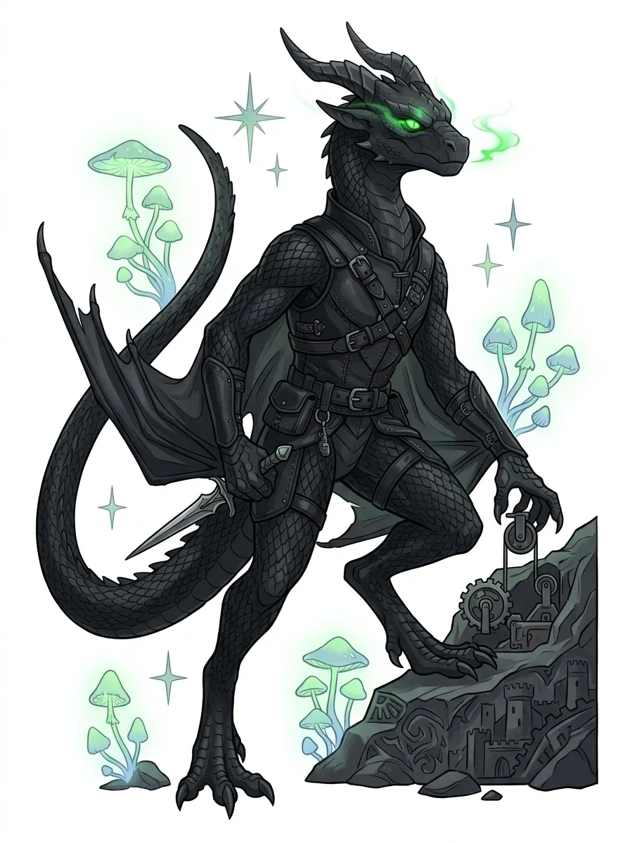 An Obsidian Shadekin