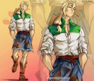 Applejack (male/genderbent au) 