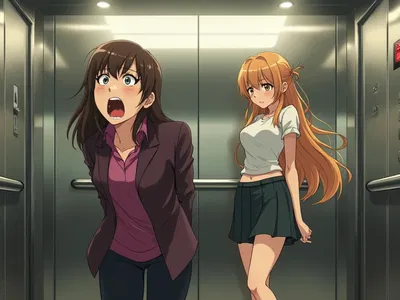 Kate Protects Eva from a clearly-beyond-any-possible-doubt-whatsoever "Predator"