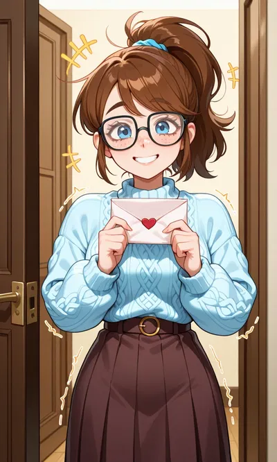 Hana, your senpai in the Hentai Appreciation Club made you a love letter?!