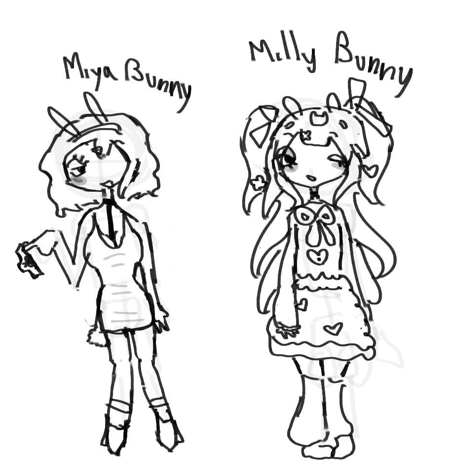 milly and miya bunny ! 