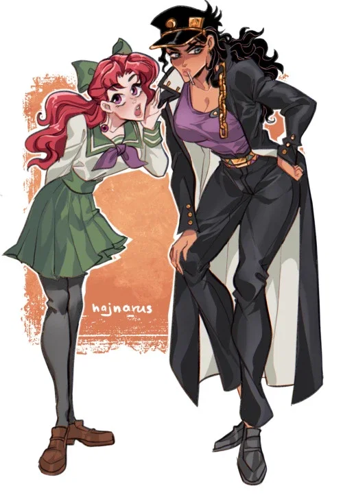 Jotaro and Kakyoin